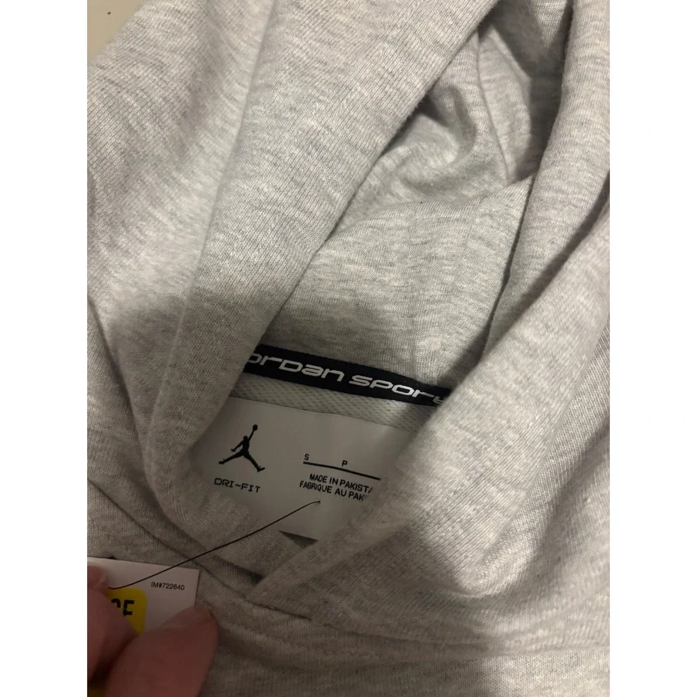 1204Jordan Sport Dri-FIT Sleeveless Hoodie Mens Small Grey HF9938-050 Jumpman